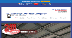 Desktop Screenshot of garagedoorrepaircanogapark.us