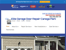 Tablet Screenshot of garagedoorrepaircanogapark.us